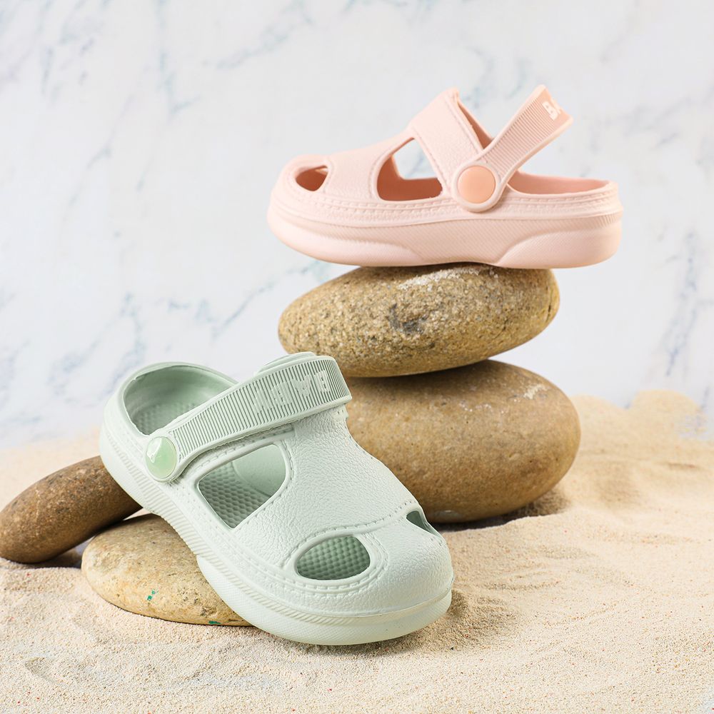Toddler / Kid Hollow Out Vented Clogs Light Pink big image 3