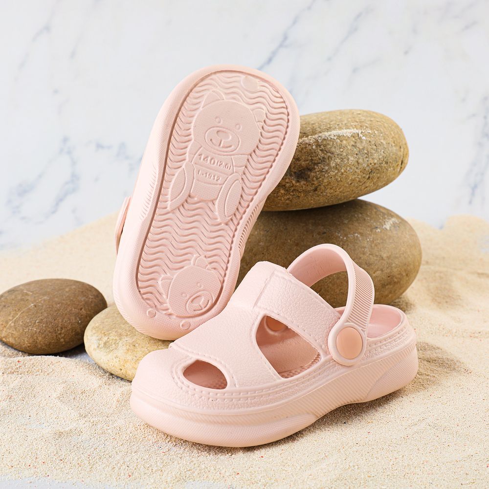 Toddler / Kid Hollow Out Vented Clogs Light Pink big image 1