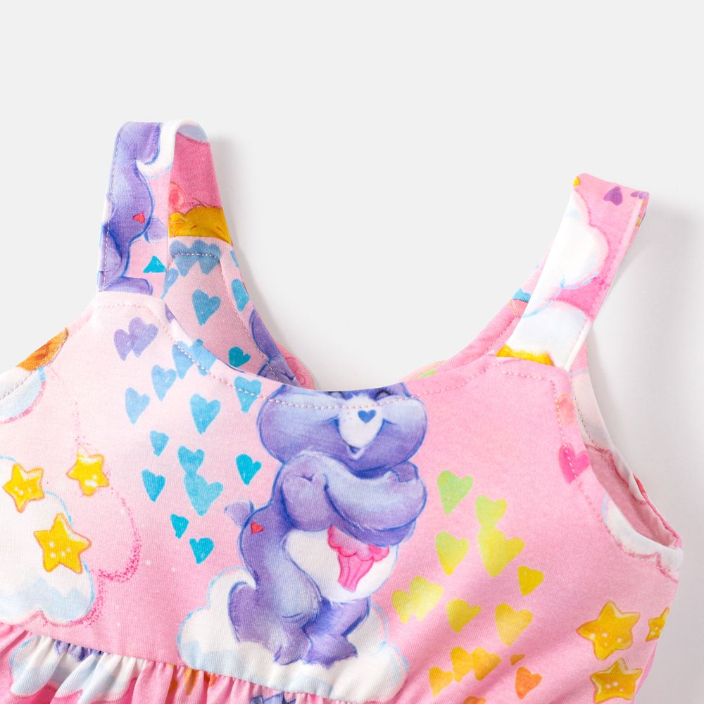 Care Bears Toddler Girl Naia™ Character Print Slip Dress Colorful big image 6