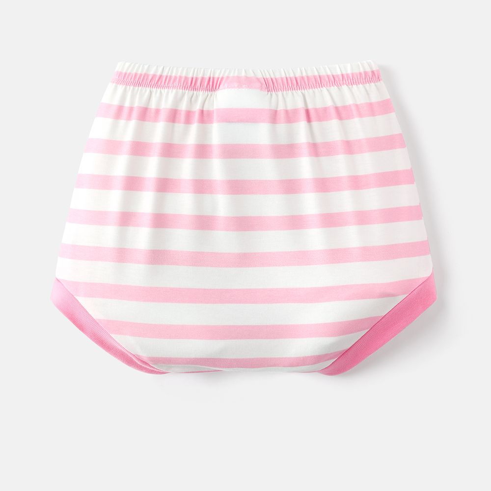 Looney Tunes Baby Boy/Girl Graphic Striped Shorts Pink big image 3