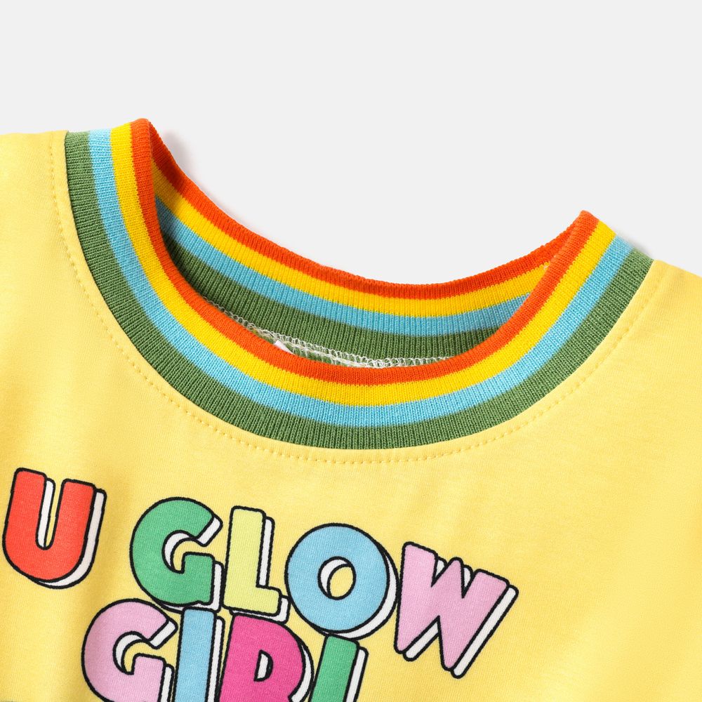 LOL Surprise Kid Girl Short-sleeve Graphic Print Naia™ Dress Yellow big image 4