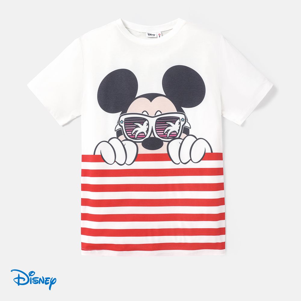 Disney Family Matching Short-sleeve Graphic Striped Naia™ Tee White big image 13