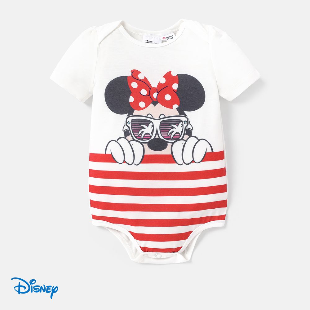 Disney Family Matching Short-sleeve Graphic Striped Naia™ Tee White big image 1