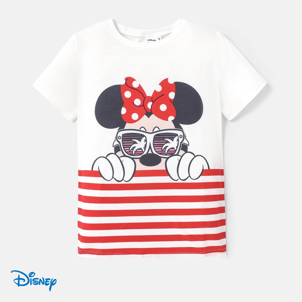 Disney Family Matching Short-sleeve Graphic Striped Naia™ Tee White big image 9