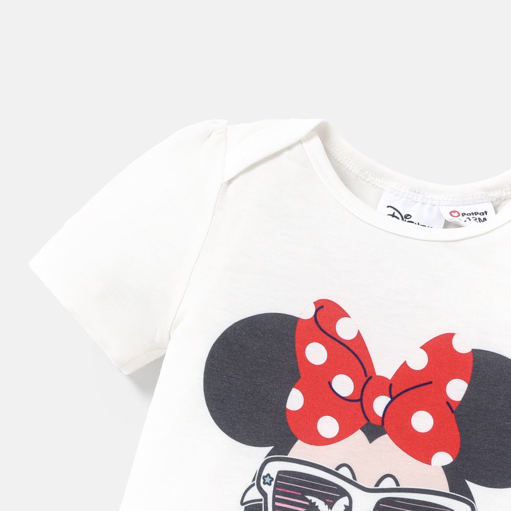 Disney Family Matching Short-sleeve Graphic Striped Naia™ Tee White big image 3