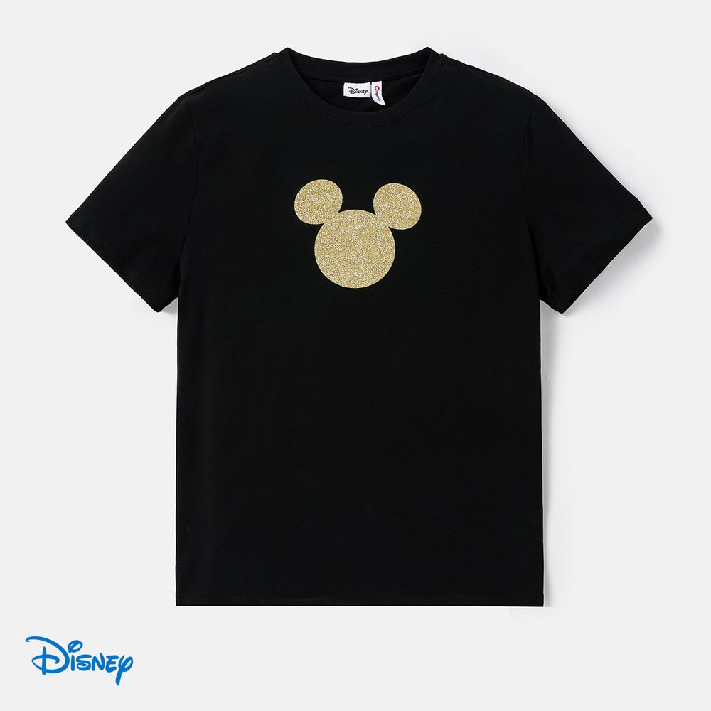 Disney Family Matching Black Cotton Short-sleeve Graphic Dress or Tee Black big image 18