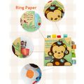 Adorable Animal Monkey Dog Sheep Owl Cloth Baby Book Intelligence Development Educational Toy Soft Cloth Learning Cognize Books Yellow