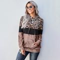 Hooded Leopard full print long sleeve normal Hooded Khaki image 1