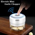 Mini Electric Garlic Grinder Portable Food Press Mincer Seasoning Masher Spice Chopper Kitchen Accessories White image 1