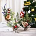 Christmas Ornaments Mini Christmas Tree Desktop Simulation Christmas Tree Xmas Decorats For Home 2021 New Year Gift Lavender