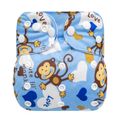 Cartoon Baby Washable Adjustable Cloth Diaper Waterproof Breathable Eco-friendly Diaper Blue