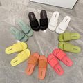 New Slippers Women Summer Thick Bottom Indoor Home Couples Home Bathroom Non-slip Soft Ins Tide To Wear Cool Slippers Green