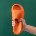 Thick-soled Men's Outer Wear Soft-soled Non-slip Mute Sandals and Slippers Women's Summer Couples Indoor Homes Feel Soft Orange