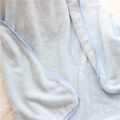 bébé couette climatiseur automne hiver printemps couverture câlin nouveau-né serviette de bain chapeau molletonnée cadeau couverture naissance chaude wrap Bleu Clair image 3