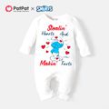 Smurfs Mommy's Sweetheart Baby Boy/Girl 100% Cotton Jumpsuit White