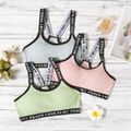 Casual Letter Print Underwear Pink