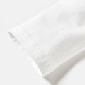 Toddler Boy Letter Dinosaur Print Cotton White Long-sleeve Tee White image 3
