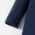Christmas Baby Boy 95% Cotton Long-sleeve Graphic Romper Dark Blue image 4