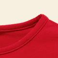 Toddler Girl Christmas Dinosaur Print Cotton Red Long-sleeve Tee Red image 5