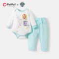 PAW Patrol Little Girl Allover Hoodie Jacket and Bodysuit and Pants Set White