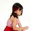 2-teilige feste bowknot Haarband für Mädchen rosa image 5
