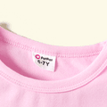 Kids Graphic Flutter-sleeve Light pink Short-sleeve Tee Light Pink