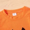 Halloween Pumpkin Face Print Orange Family Matching Short-sleeve T-shirts Orange image 5