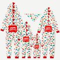 Christmas Dinosaur Print Family Matching Long-sleeve Hooded Onesies Pajamas Sets (Flame Resistant) Multi-color image 2