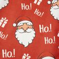 Ho Ho Ho Santa Claus Print Aprons for Mommy and Me Red image 5