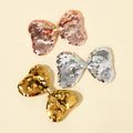 3-pack Pure Color Sequined Bowknot Decor Hair Clip for Girls Multi-color image 1