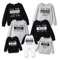 100% Cotton Letter Print Family Matching Long-sleeve Sweatshirts Parents and Children