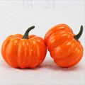 10-pack Assorted Artificial Pumpkins in Different Shapes and Sizes for Fall Harvest Festival, Thanksgiving Halloween Decorations Orange
