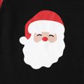 Christmas Santa and Letter Print Red Raglan Family Matching Long-sleeve Pajamas Sets(Flame Resistant) Red