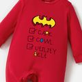 Justice League Baby Boy/Girl 100% Cotton Batman Superman Jumpsuit Red