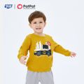 Justice League Toddler Boy 2-piece Batman Sweater and Solid Grey Pants Set Yellow