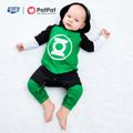 Justice League Baby Boy Super Heroes Cosplay Costume With Cloak Hooded Jumpsuit Green