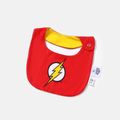 Justice League Baby Boy The Flash Jumpsuit with Cloak and Bib Set Red