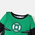 Justice League Baby Boy Green Lantern Jumpsuit with Cloak and Bib Set Green
