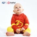 Justice League Baby Boy The Flash Hooded Jumpsuit Red