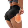 Women Butt Lifter Round Silicone Padded Shapewear Panty Hip Enhancer Shaper Shorts Butt Lifter Padded Shorts Shapewear Black image 1