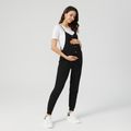 Maternity Half Button Cami Jumpsuit Black