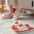 Cute Popsicle Decor Comfy Cozy House Slippers Thickened Soft Sole Couple Slippers Light Grey