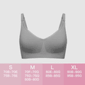 Nursing Seamless Wirefree Solid Bra (A-D CUP SIZES) Grey image 1