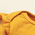 طفل رضيع لون الصلبة طويلة الأكمام رومبير رفرفة زنجبيل image 5