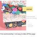 Floral Flower Print Notebook A6 Schedule Book Diary Weekly Planner Notebook Daily Notepad School Student Office Supplies Stationery Pink