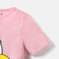 Looney Tunes 2pcs Kid Girl Animal Print Short-sleeve Pink Tee and Black Shorts Set Pink image 5