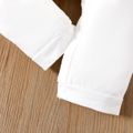 Baby Boy/Girl 95% Cotton Long-sleeve Letter Print White Jumpsuit White