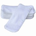 5-pack Microfiber Inserts Reusable Washable Cloth Diaper Liner White