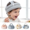 Baby Toddler Head Drop Protection Helmet for Crawling Walking Headguard Anti-collision Lace-Up Head Cap Grey image 2