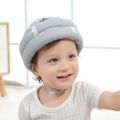 Baby Toddler Head Drop Protection Helmet for Crawling Walking Headguard Anti-collision Lace-Up Head Cap Grey image 3